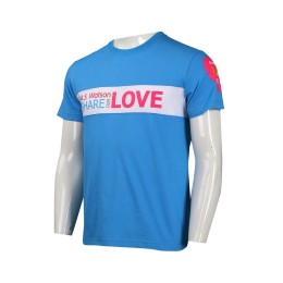 T880 custom-made blue men's T-shirt T-shirt factory Watsons Group contrast color T-shirt T880 custom-made blue men's T-shirt T-shirt factory Watsons Group contrast color T-shirt